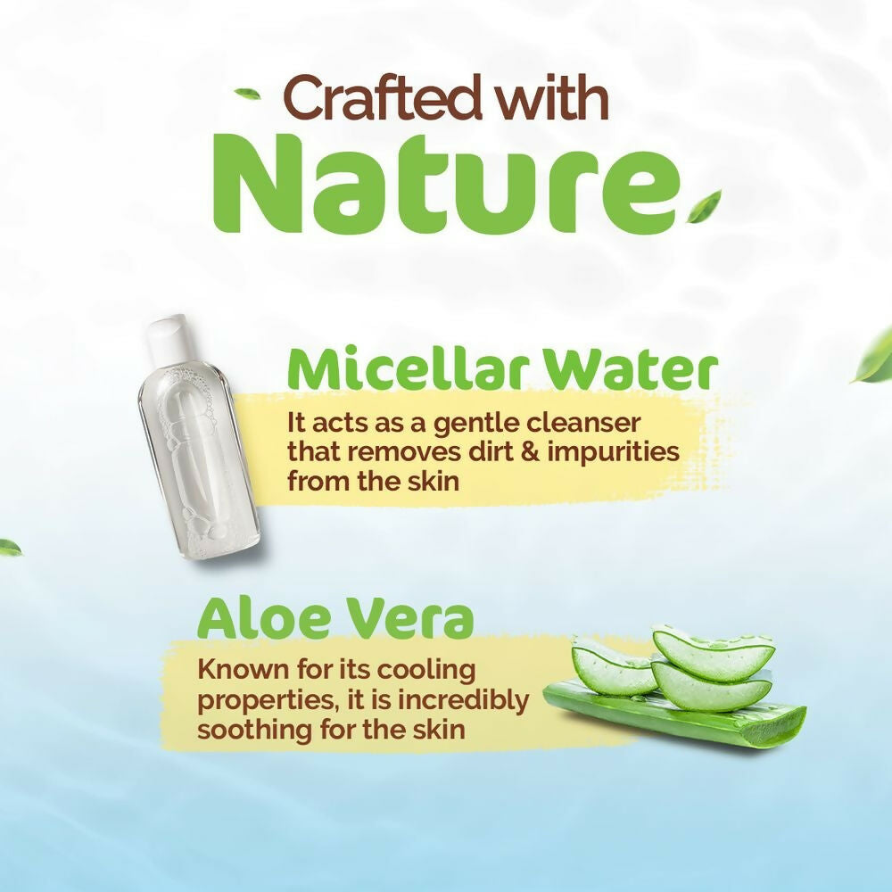 Mamaearth Micellar Gentle Makeup Remover Wipes - Distacart