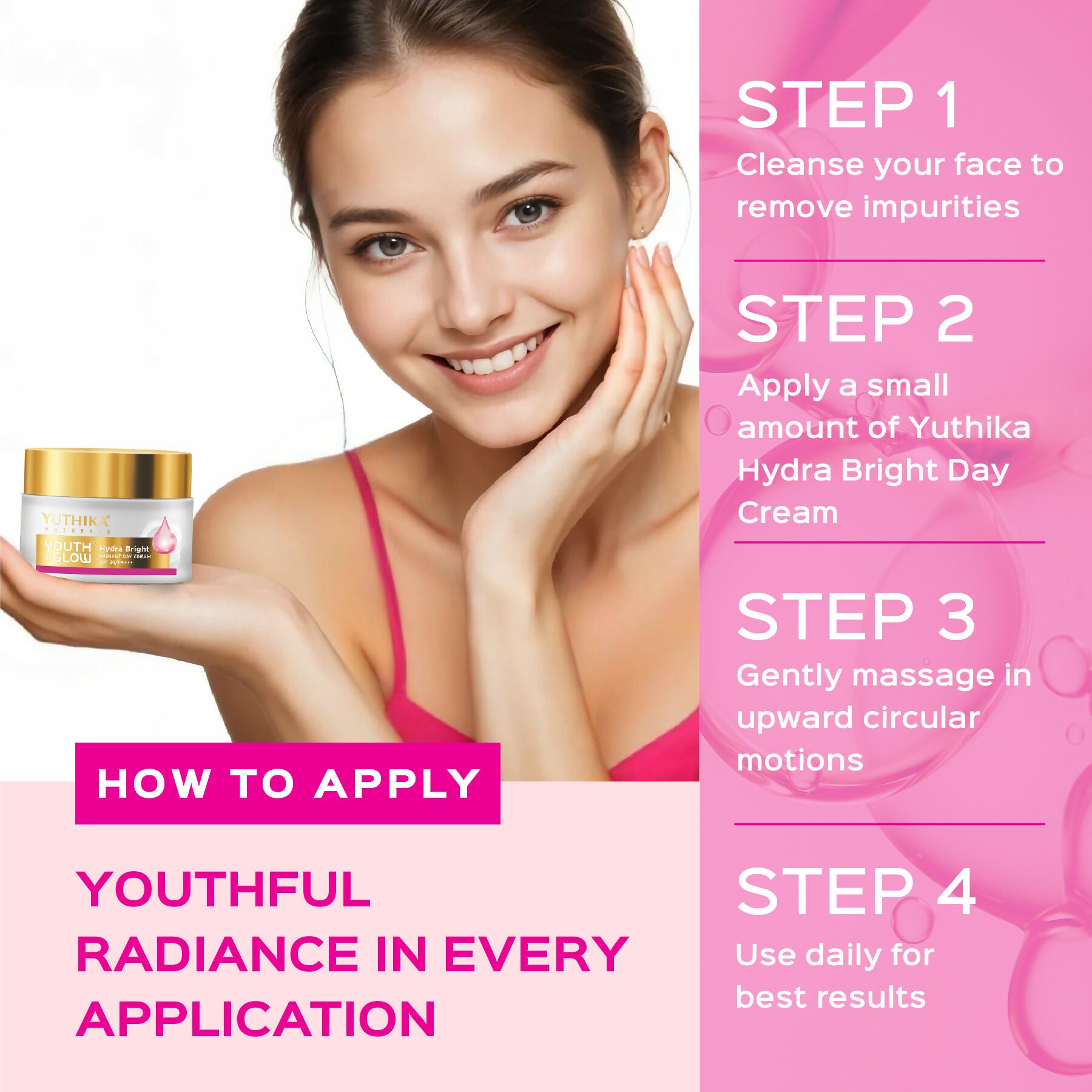 Yuthika Youth & Glow Day Cream For Women Spf30/Pa+++ - Distacart