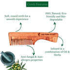 The Pure Story Oil Infused Neem Wood Handle Comb - Distacart