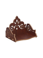 eCraftIndia Brown Decorative Beautiful Wooden Pooja Temple
