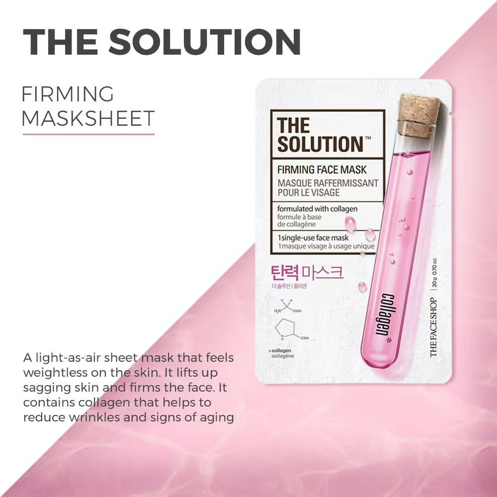 The Face Shop The Solution Firming Face Mask - Korean Skincare
