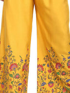 Mominos Fashion Mustard Floral Design Palazzo