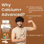 Dr. Morepen Calcium+ Advanced Tablets with Vitamin - D2, Magnesium & Zinc - Distacart