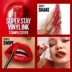 Maybelline New York Super Stay Vinyl Ink Liquid Lipstick, Instant Shine Lasts Up To 16H - 40 Witty