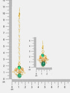 Ruby Raang Handcrafted Kundan Studded Earring With A Maang Tikka - Distacart
