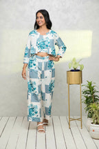 Myshka Women Multi Printed Summer Checks Co-Ords - Distacart