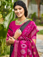 Shree Shyam Fashion Blue Soft Silk Saree - Distacart