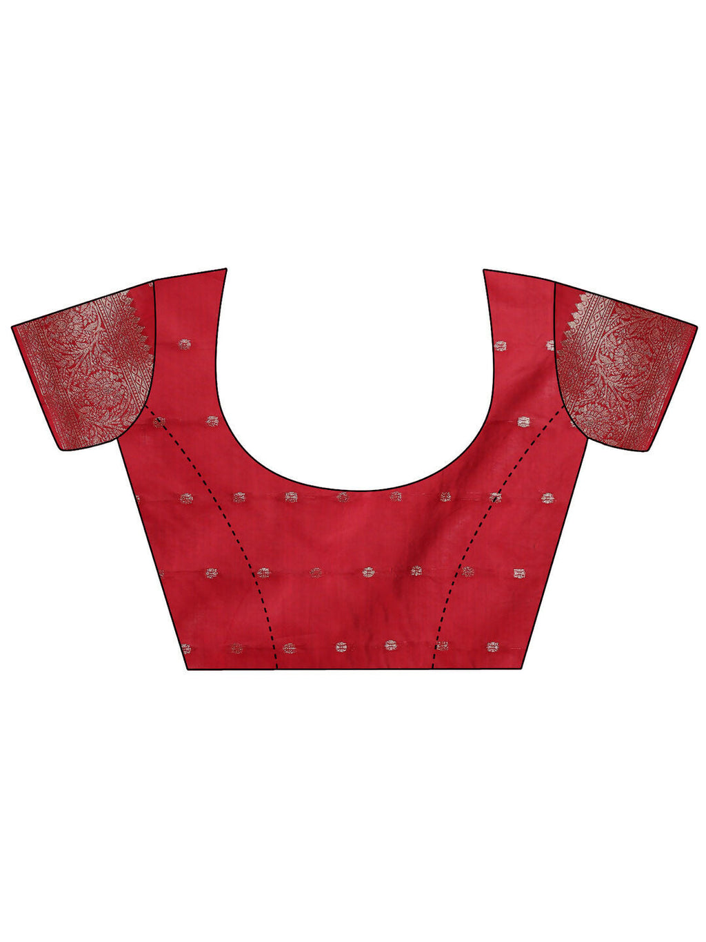 Shree Shyam Fashion Lichi Silk Red Saree - Distacart