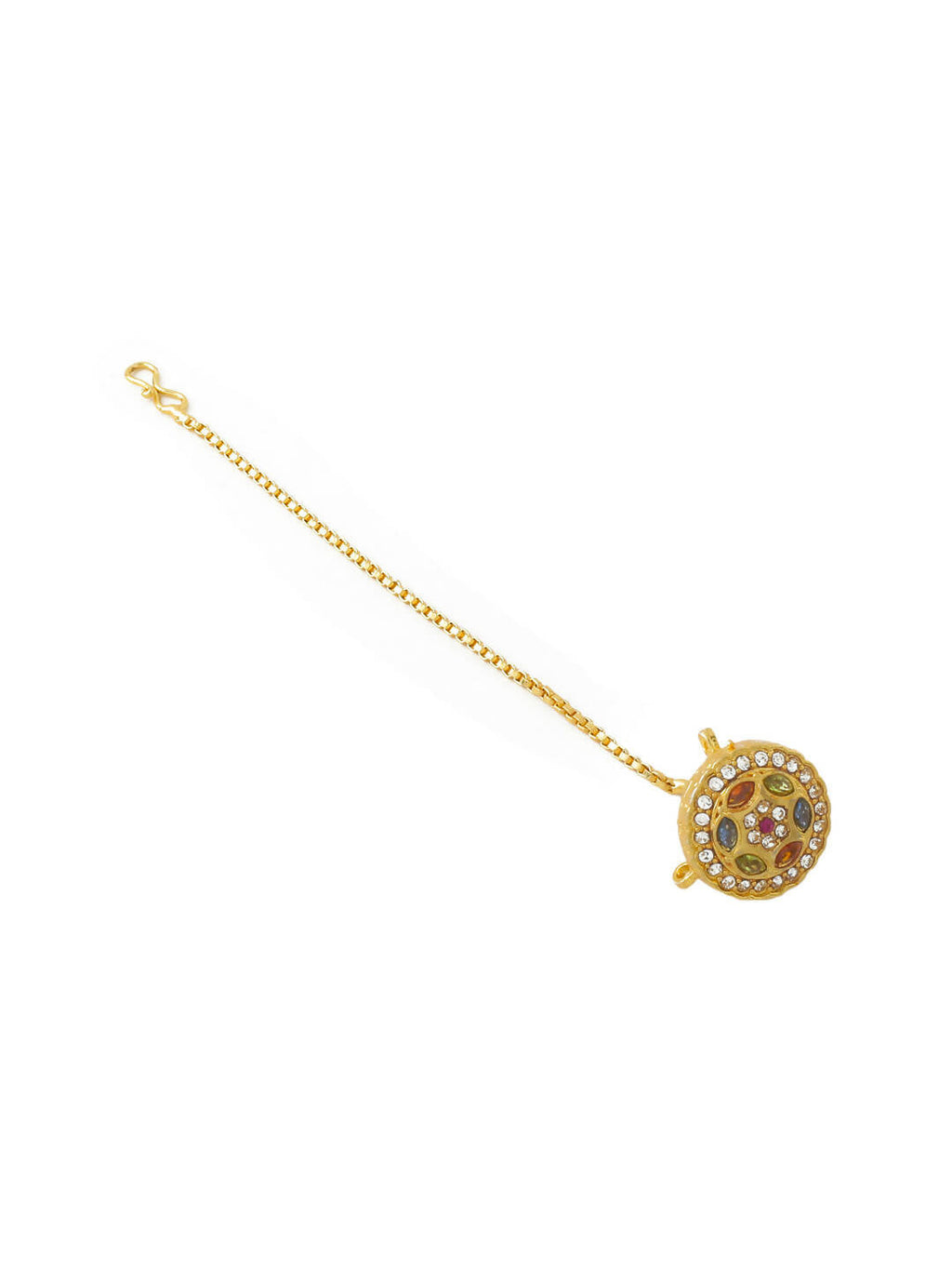 NVR Women's Trending Stylish Gold-Plated Maang Tikka - Distacart