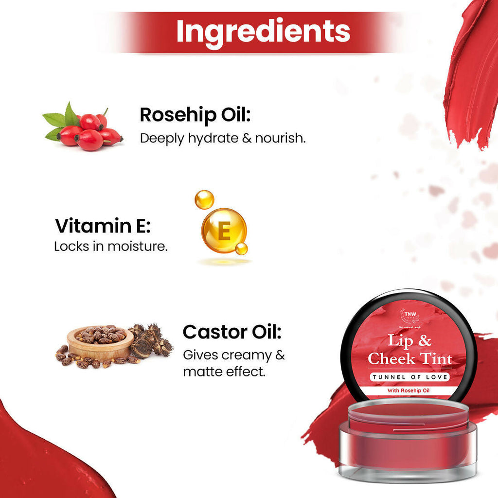 The Natural Wash Tunnel Of Love Lip & Cheek Tint With Rosehip Oil