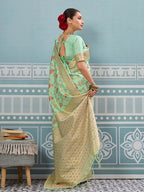 Shree Shyam Fashion Pista Silk Saree - Distacart