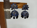 Terracotta Peacock Large Temple Jhumkas