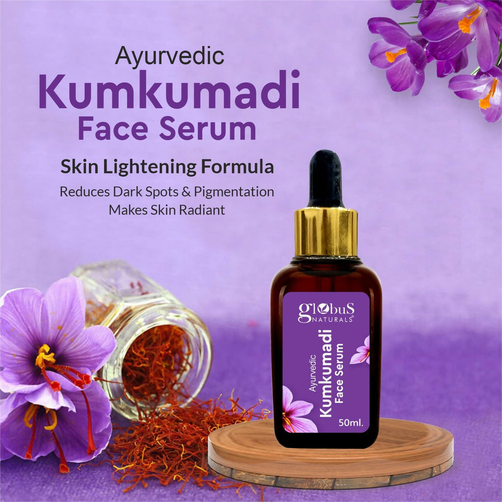 Globus Naturals Ayurvedic Kumkumadi Skin Lightening Face Serum - Distacart