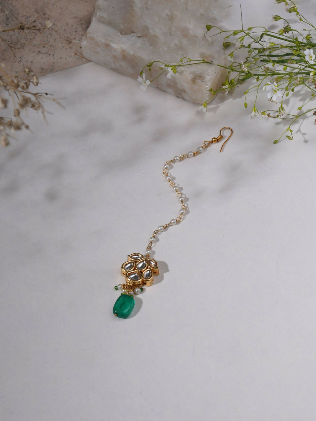 Kundan Maang Tikka (Gold) - Ruby Raang - Distacart