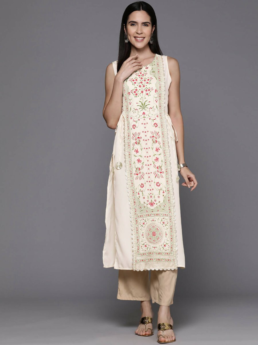 Ahalyaa Women's Traditional wear Kurta - Off-White