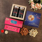 American Diamond Rakhi & Dry Fruits Jars
