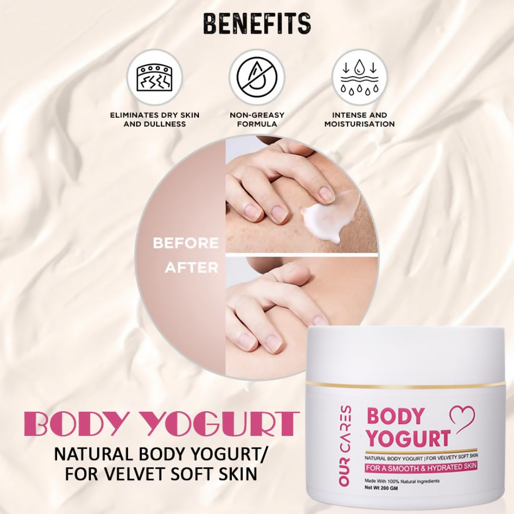 Our Cares Body Yogurt Cream for Instant Hydration & Moisturization - Distacart