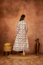 Joban Fashion Black Floral Hand Block Printed Cotton Kurta Pant Set - Distacart