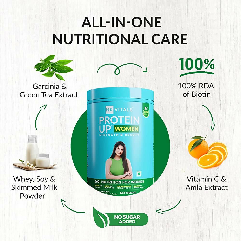 HK Vitals ProteinUp Women-No Added Sugar (Chocolate) - Distacart