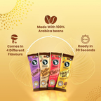 Bevzilla Premium Glass & 25 Flavoured Coffee Sachets - Distacart
