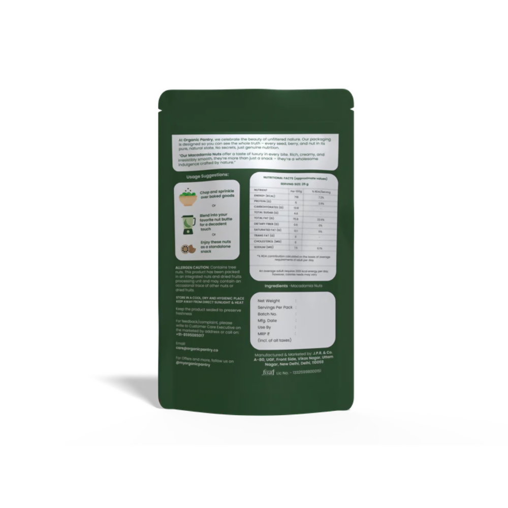 Organic Pantry Macadamia Nuts - Distacart