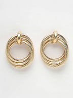 NVR Women's Gold-Plated Hoop Earrings - Distacart