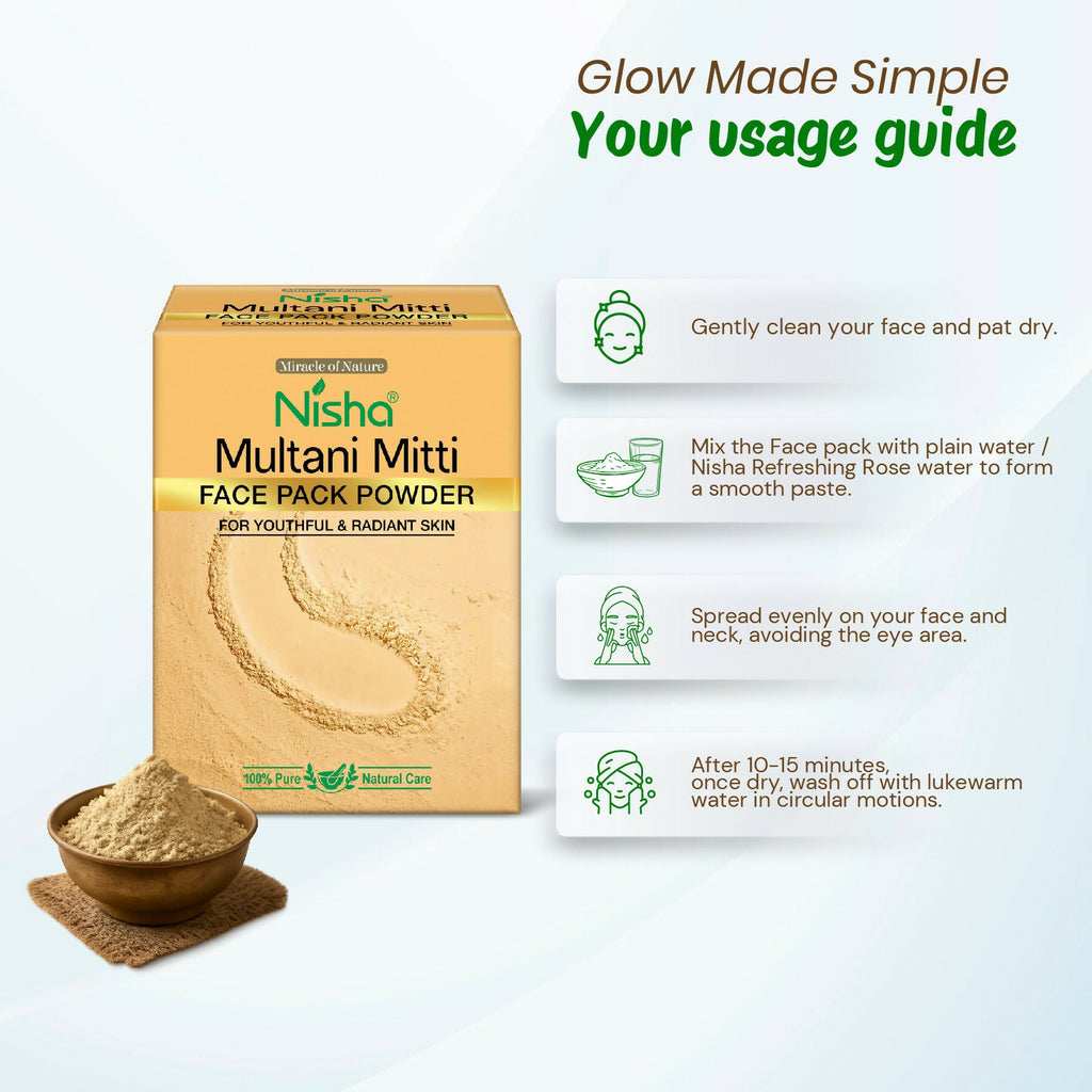 Nisha Multani Mitti for Face | Skin Brightening Face Pack
