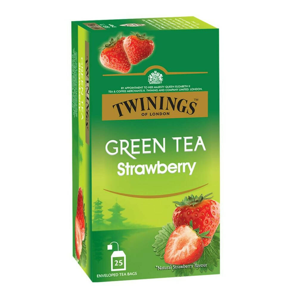 Twinings Green Tea Strawberry Teabags - Distacart