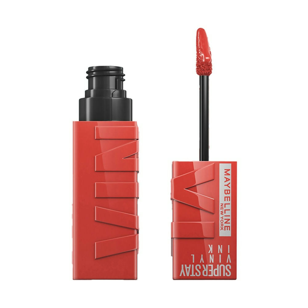 Maybelline New York Super Stay Vinyl Ink Liquid Lipstick, Instant Shine Lasts Up To 16H - 65 Saucy