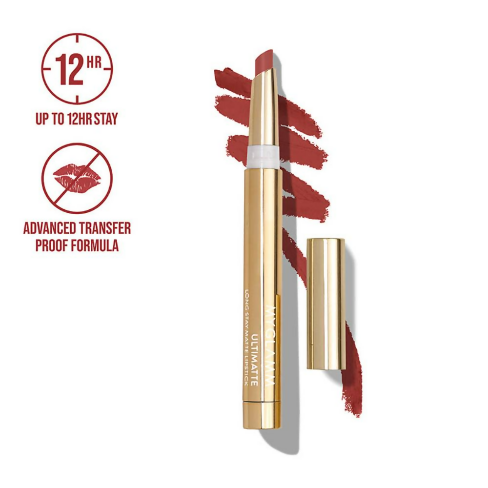 MyGlamm Ultimatte Long Stay Matte Lipstick - Foxy