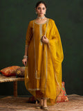 Indo Era Women Embroidered Regular Sequinned Kurta with Trousers & With Dupatta - Distacart