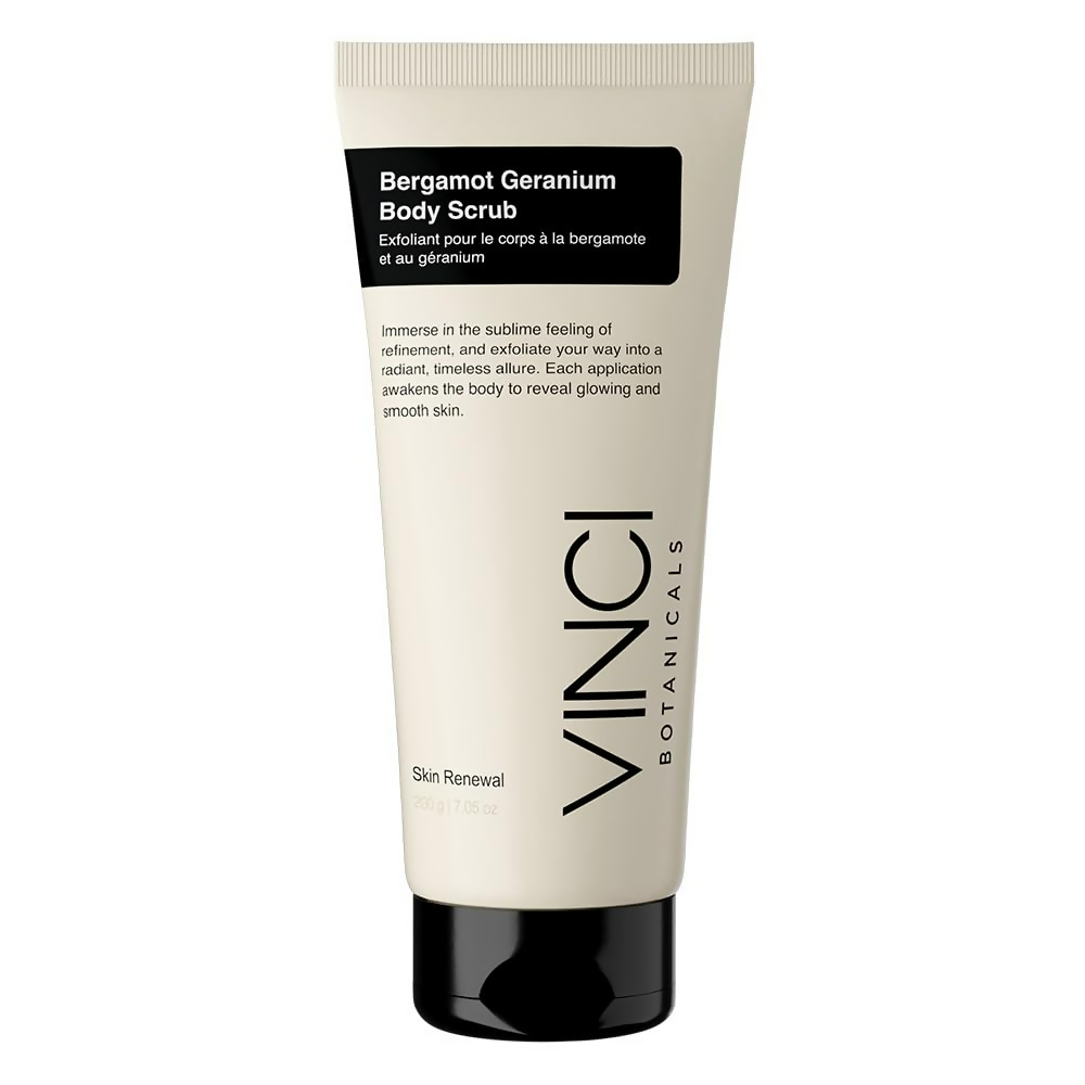 Vinci Botanicals Bergamot Geranium Body Scrub - Distacart