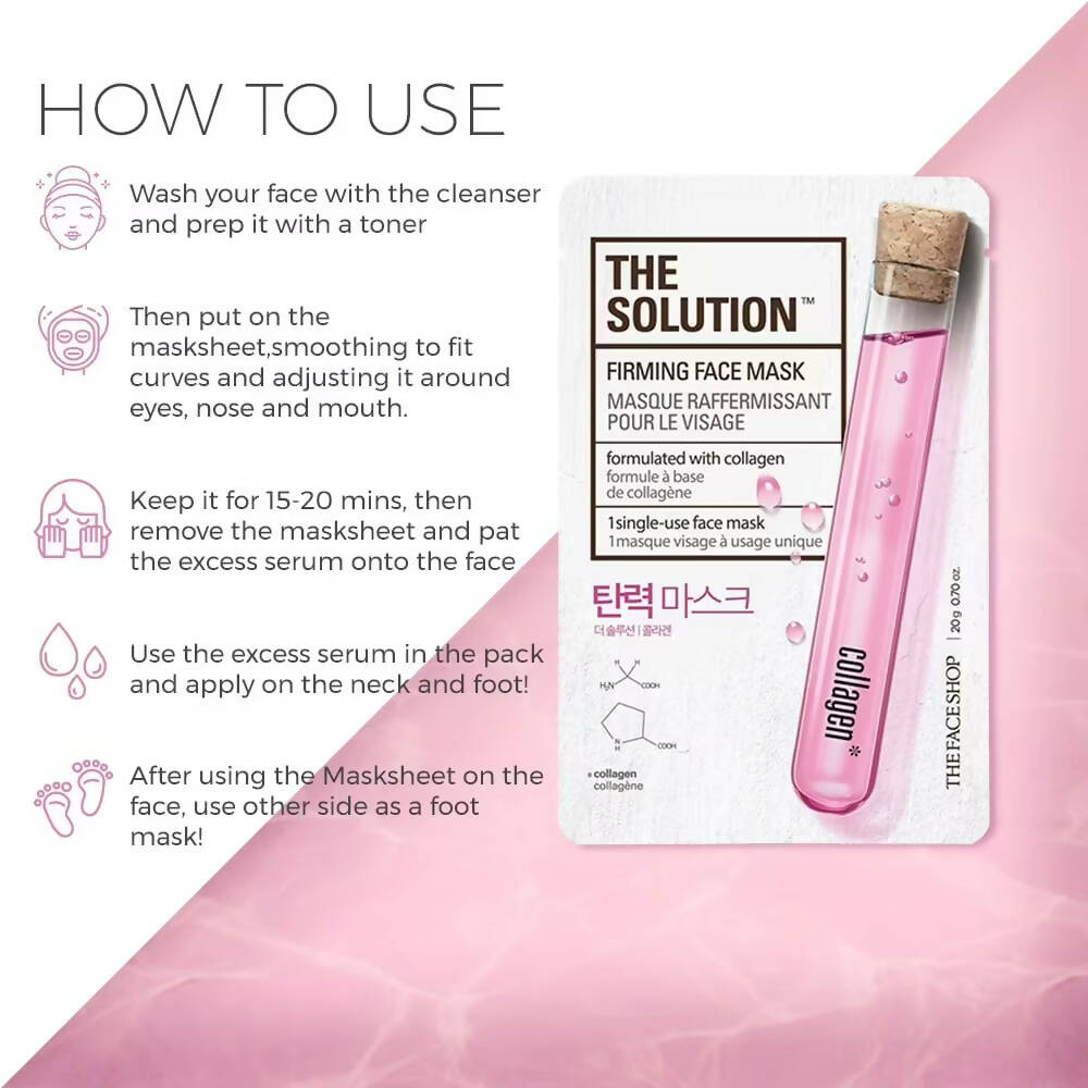 The Face Shop The Solution Firming Face Mask - Korean Skincare