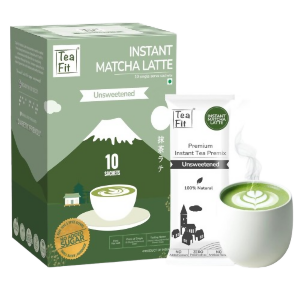 TeaFit Ceremonial No Sugar Instant Matcha Latte Premix - Distacart
