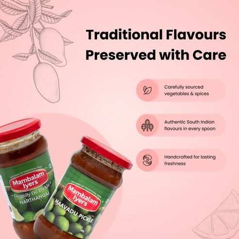 Mambalam Iyers Narthangai & Maavadu Pickle Combo