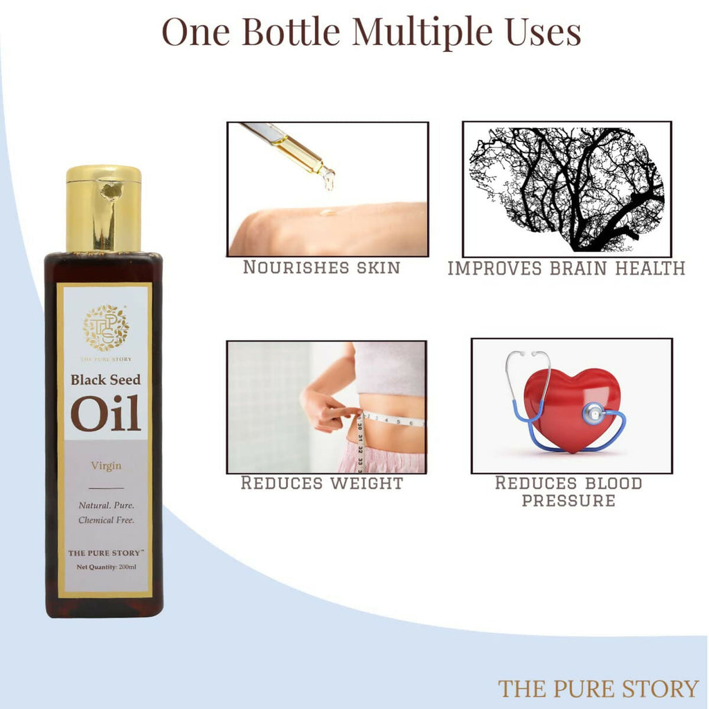 The Pure Story Black Seed Hair Oil - Pure And Natural - Distacart