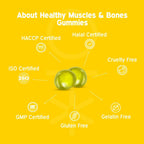 Nutriburst Healthy Muscles & Bones Gummies With Calcium & Vitamin D - Distacart