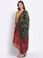 Myshka Women's Latest Multi Cotton Silk Printed Casual Dupatta