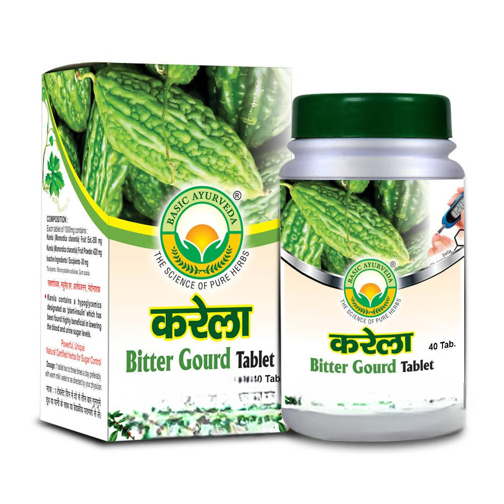 Basic Ayurveda Karela Bitter Gourd Tablet - Distacart
