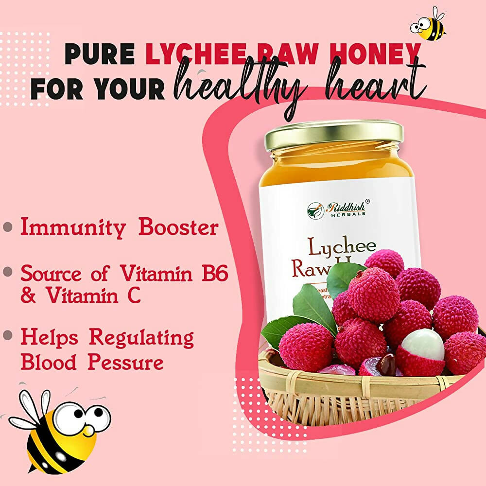 Riddhish Herbals Organic Pure Lychee Raw Honey