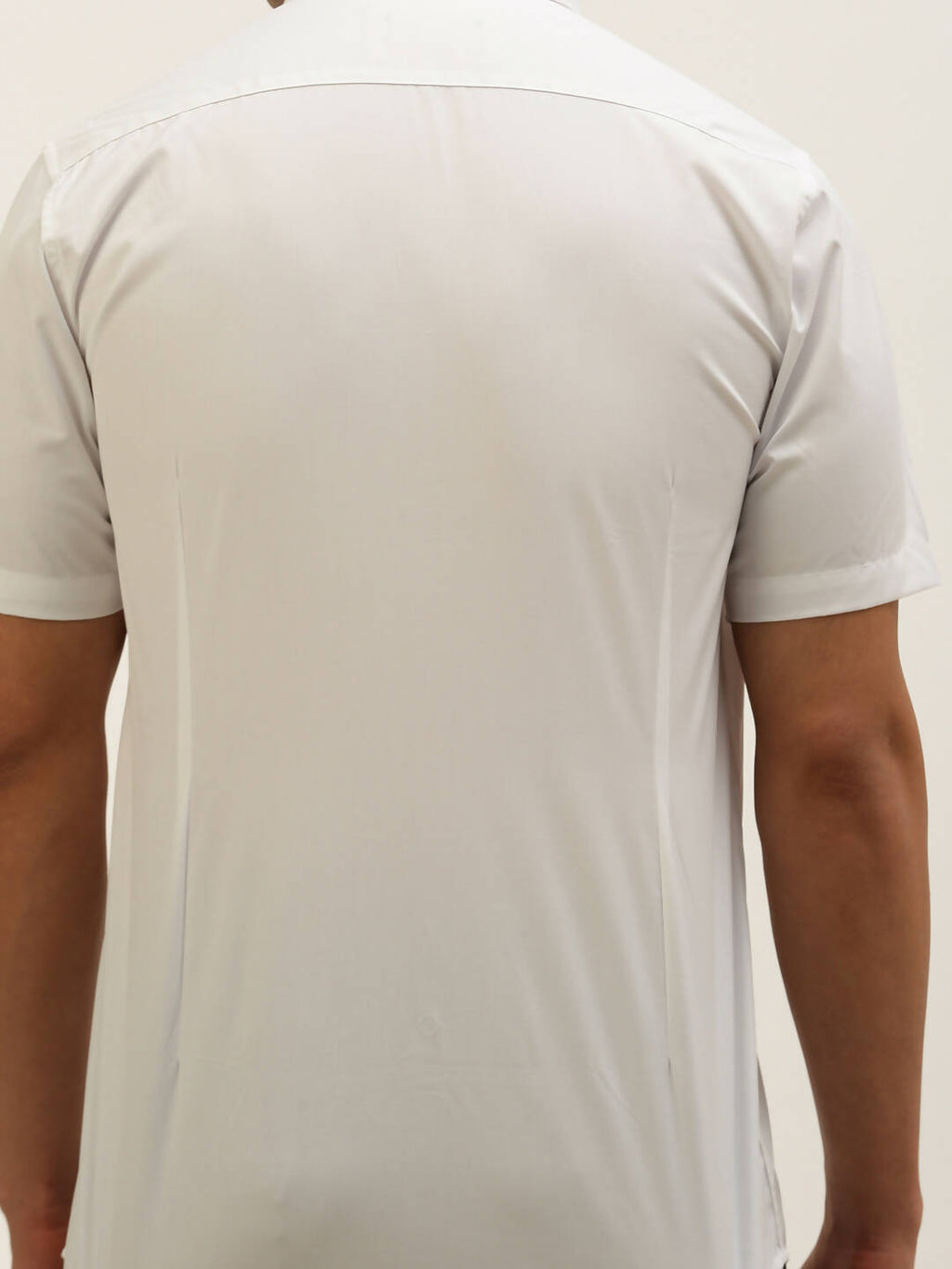 Ramraj Cotton Mens Half Sleeve Formal 100% Cotton White Shirt