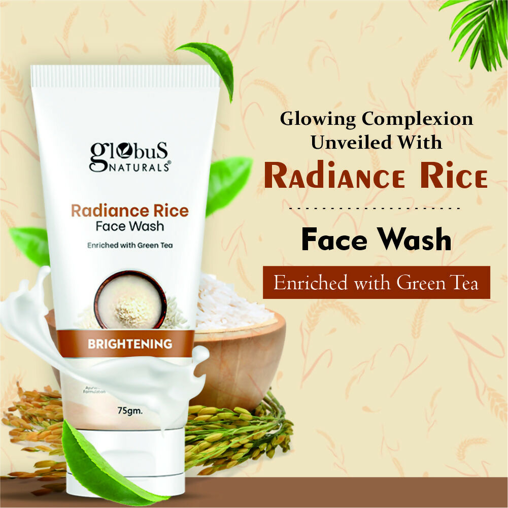 Globus Naturals Radiance Rice Face Wash - Distacart