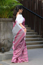 Beatitude Multicolor Cotton Tanchori Handloom Saree