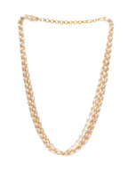 Layered Pearl Neckpiece (Gold) - Ruby Raang