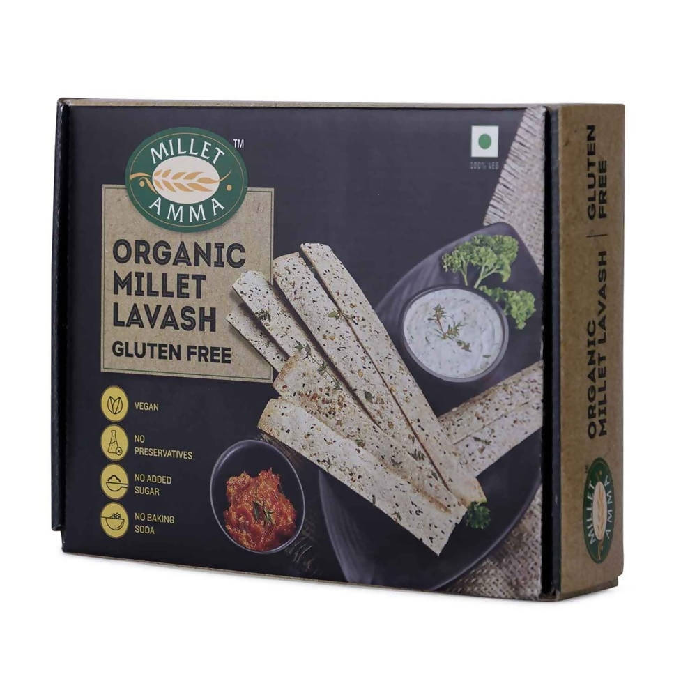 Millet Amma Organic Millet Lavash (Gluten Free) - Distacart