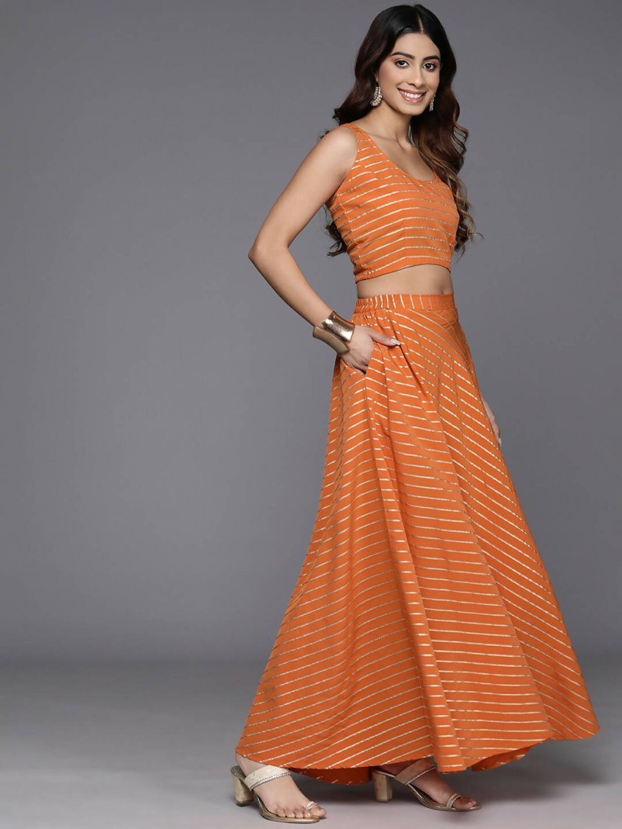 Ahalyaa women's wear Traditional wear lehenga choli - Orange