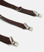 Manet Boys Solid Suspenders - Brown