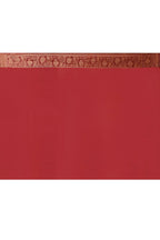 Joban Fashion Dark Pink Crepe Chiffon Pure Handloom Banarasi Silk Saree