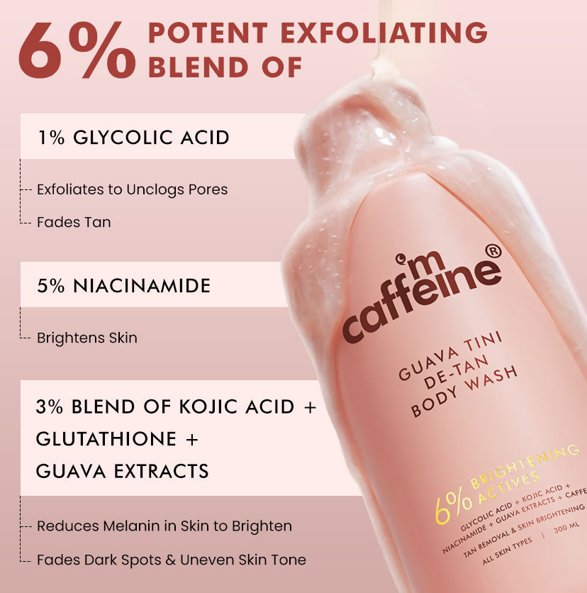 mCaffeine De-Tan & Exfoliating Body Washes - Distacart
