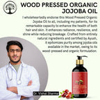 Ivory Natural Wood Pressed Organic Jojoba Oil Premium & Extra Virgin For Smooth Dry Skin, Avoid Flakiness, & Improve Skin Elasticity
